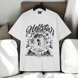 hellstar round neck short sleeve t-shirt